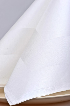 Белые салфетки из хлопка KING COTTON