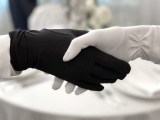 Перчатки для официантов черные